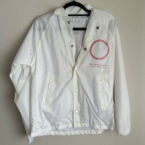 TDE Kendrick Lamar DAMN Tour 2017 Coach Jacket Small White Pray‎ For Me Graphic